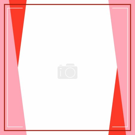 Red, pink and white background color with stripe line shape. Suitable for social media post and web internet ads