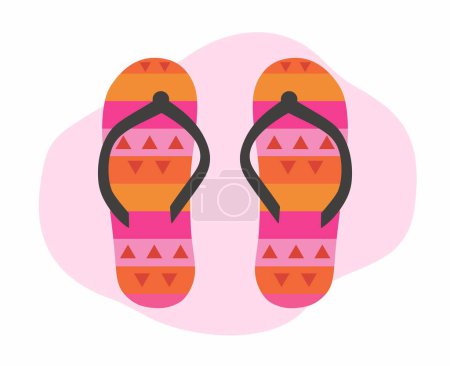 flip flops isolated icon design, vector illustration graphic.