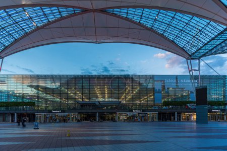 Photo for International airport of Munich Terminal 2 MUC - Royalty Free Image