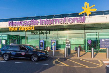 Photo for The exterior of the international airport Newcastle Upon Tyne - Royalty Free Image