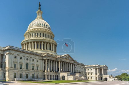 Téléchargez les photos : Capitole national américain à Washington, DC. Repère américain
. - en image libre de droit
