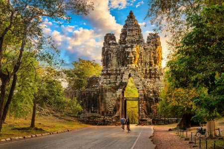 Photo for Angkor Thom Gate or Victory Gate near Siem Reap - Royalty Free Image