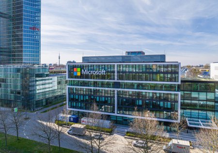 Foto de Sede europea de Microsoft en Munich, Alemania - Imagen libre de derechos