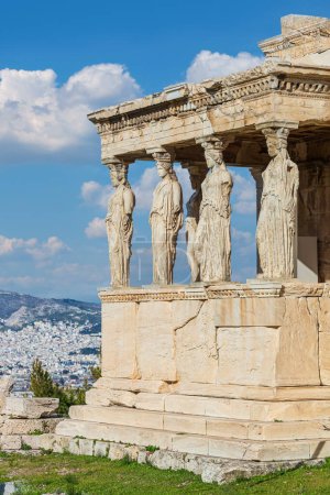 Photo for Famous Erechtheum or Temple of Athena Polias at acropolis site - Royalty Free Image