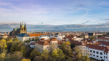 Photo for Prague Castle Hradcin in Fall - Royalty Free Image