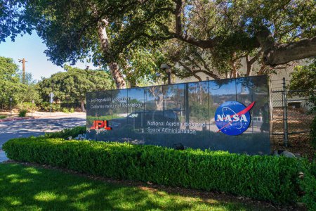 Téléchargez les photos : NASA, Jet Propulsion Laboratory JPL, California Institute of Technology enseigne d'entrée - en image libre de droit