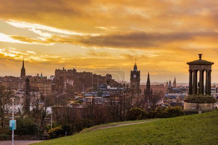 Photo for Beautiful view of Edinburgh at sunset - Royalty Free Image