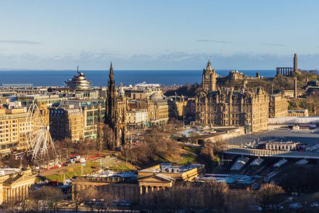 Photo for Beautiful view of Edinburgh seen from the castle - Royalty Free Image