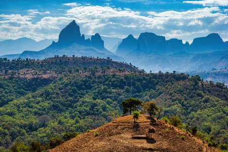 Atemberaubende afrikanische Landschaft in Äthiopien