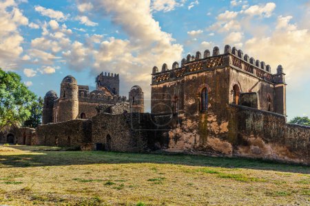 Château de Fasilides, fondé par l'empereur Fasilides à Gondar, autrefois l'ancienne capitale impériale et capitale de la province historique de Begemder.
