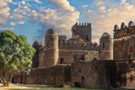 Château de Fasilides, fondé par l'empereur Fasilides à Gondar, autrefois l'ancienne capitale impériale et capitale de la province historique de Begemder.