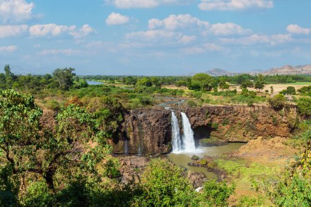 Photo for African Blue Nile Falls, Tis Issat with low water - Royalty Free Image