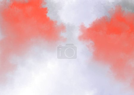 Photo for Abstract watercolor background , clouds background , template collection. Abstract watercolor in red gray colors. Art background for cards, flyer, poster, banner , cover design , date, postcard, logo - Royalty Free Image