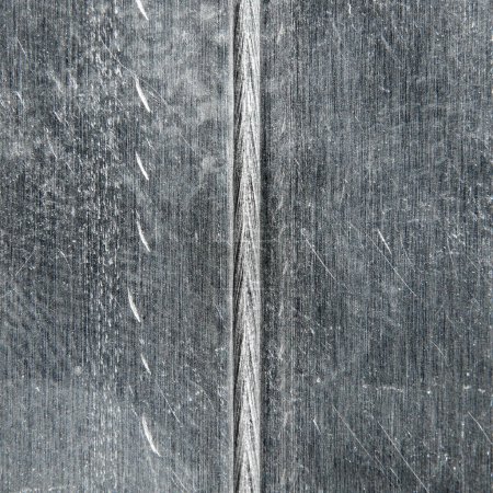 Photo for Detailed close up of aluminium welding seam - Royalty Free Image