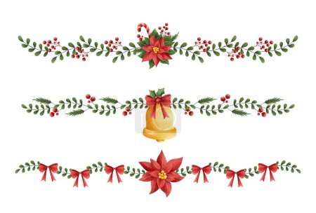 Illustration for Christmas wreath of christmas - Royalty Free Image