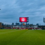 Toronto, ON, Canada - April 29: View at BMO fied during the 2023 MLS Regular Season match between Toronto FC (Canada) and  New York City FC (USA) at BMO Field  (Score 1:0, Toronto FC won)