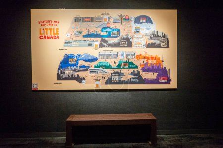 Photo for Toronto, ON, Canada - June 4, 2023: View of a small exhibit on a miniature landmark of Canada's famous places at Little Petite Canada - Royalty Free Image