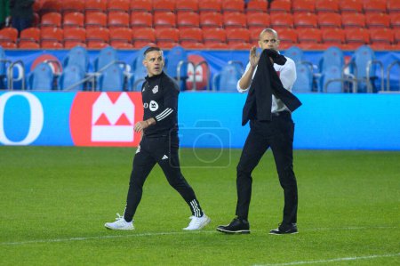 Photo for Toronto, ON, Canada - May 11, 2024:  Head Coach of the Toronto FC John Herdman after the MLS match between Toronto FC (Canada) and New York City FC (USA) at BMO Field - Royalty Free Image