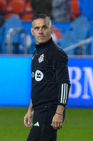 Photo for Toronto, ON, Canada - May 11, 2024:  Head Coach of the Toronto FC John Herdman after the MLS match between Toronto FC (Canada) and New York City FC (USA) at BMO Field - Royalty Free Image