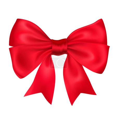 Illustration for Vector Red bow.Gift bow.Vector illustration - Royalty Free Image