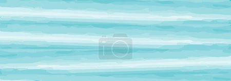 Téléchargez les illustrations : Aquarelles de mer vagues fond motif bleu. Fond d'eau turquoise flou. Illustration vectorielle pour votre graphisme, bannière, affiche d'été ou aqua - en licence libre de droit