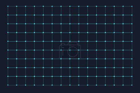 HUD interface grid. Dot array and matrix symbol, operating system UI background. Vector futuristic grid. Vector grid layout for hud user interface.