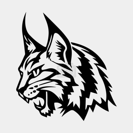Téléchargez les photos : Logo vecteur Wild Lynx Head - en image libre de droit