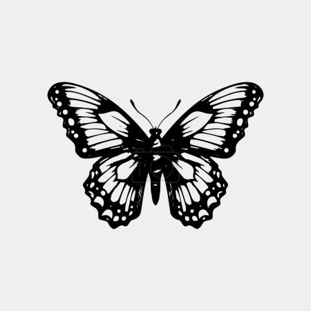 Ilustración de Vector de plantilla de diseño de logotipo de mariposa - Imagen libre de derechos