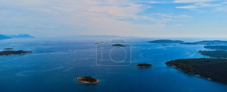 Photo for Aerial view of Korcula Island, Croatia. - Royalty Free Image