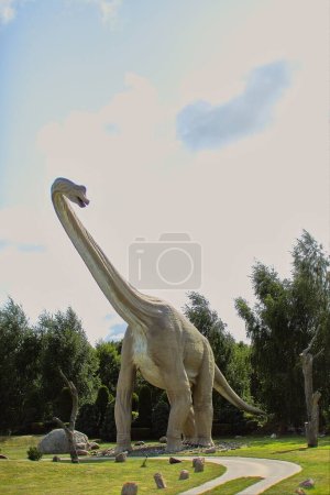 Photo for Dinosaur park in Leba in northern Poland on the Baltic Sea. - Royalty Free Image