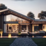 Modern Villa Architecture 3D Rendering Real Estate