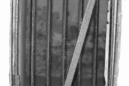 Vue extérieure d'une cellule fermée à prision