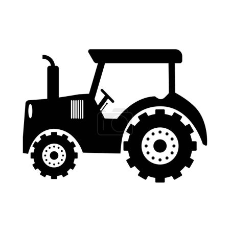 Tractor Icon Sign Symbol Design. Ilustración vectorial del tractor, conveniente para cualquier negocio relacionado con las industrias agrícolas. SVG libre de regalías, Cliparts, vectores e ilustración de stock. Imagen: