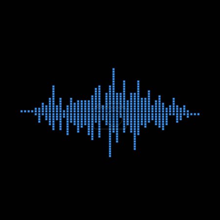Illustration for Radio Frequency waves pro vector illustration - Royalty Free Image