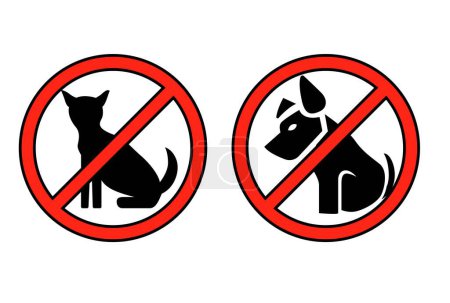 Illustration for No pets allowed, No cats allowed, do dogs allowed, no cats t-shirt concept vector illustration - Royalty Free Image
