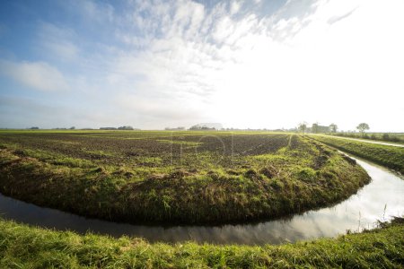 Foto de Campos agrícolas cerca de Blije, Países Bajos - Imagen libre de derechos