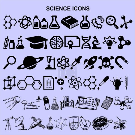 set of Science Icons vector