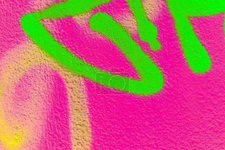 Photo for Colorful aerosol street wall background. Urban modern art texture. Wallpaper design backdrop pattern. Painted city wall close up. - Royalty Free Image
