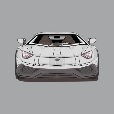 Illustration for Modern Sport Car Vector Illustration - Royalty Free Image