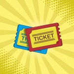 movies ticket flat design
