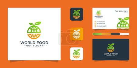World food day logo and business card