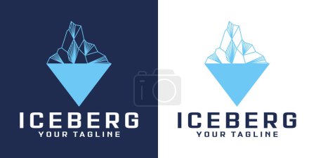 Spitze des Eisbergs Logo Design-Inspiration