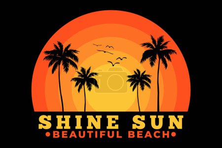 T-shirt beach shine sun beautiful sky
