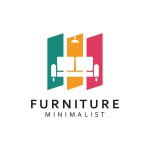 Premium Furniture Logo Design. Creative Symbol for Furniture Company.