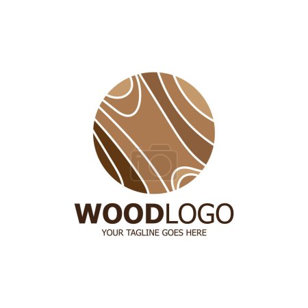 Holz Logo basiert auf Vektordesign