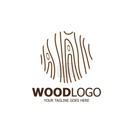 Holz Logo basiert auf Vektordesign