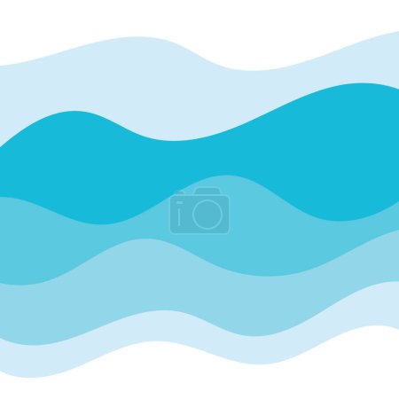 Illustration for Abstract Water wave vector illustration design background - Royalty Free Image