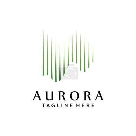 Illustration for Aurora light wave logo - Royalty Free Image