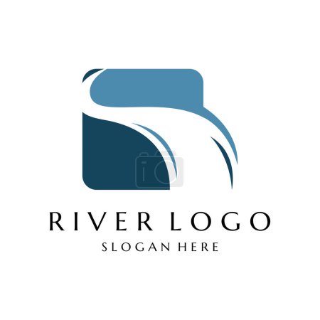 River vector icon illustration design