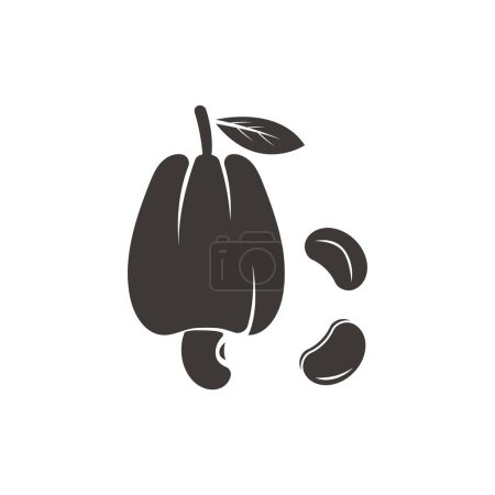 Ilustración de Diseño de ilustración de vectores de fruta de anacardo. Comida orgánica. Icono con Concepto Simple. - Imagen libre de derechos